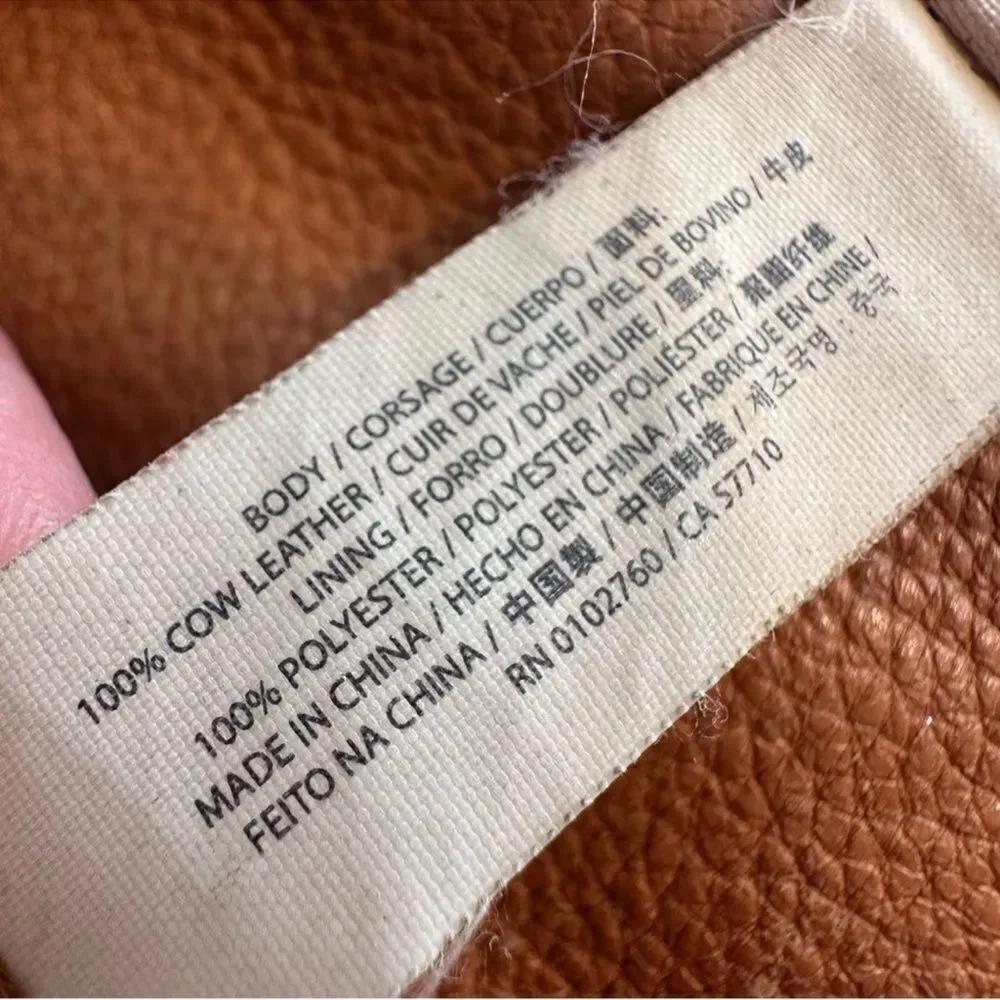 Vintage Kate Spade Tan Pebbled Leather Crossbody Bag